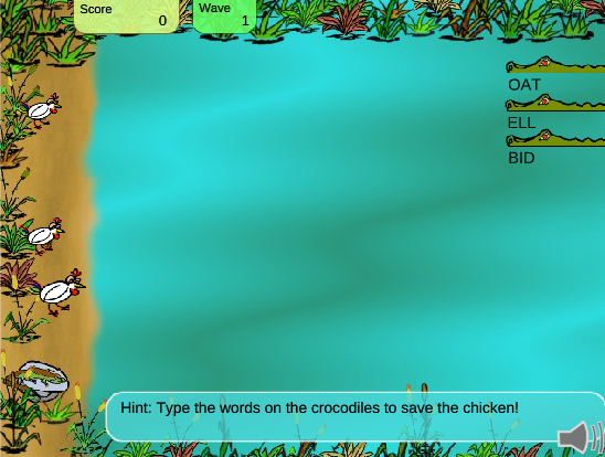 Alphabet typing games - letters