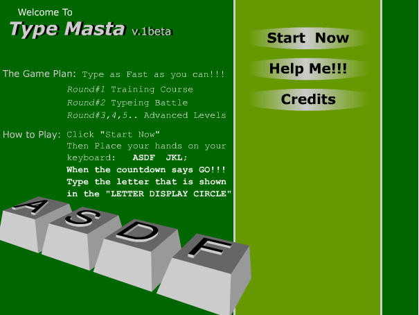 Small training machine typing g